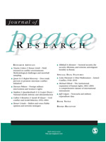 Journal of Peace Research cover